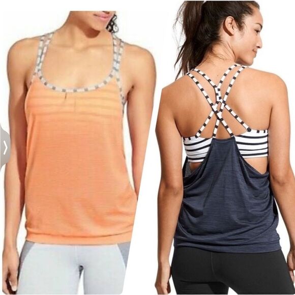 ATHLETA HYPER STRIPE STRAPPY ENERGIZER TANK TOP‎ - Picture 6 of 6